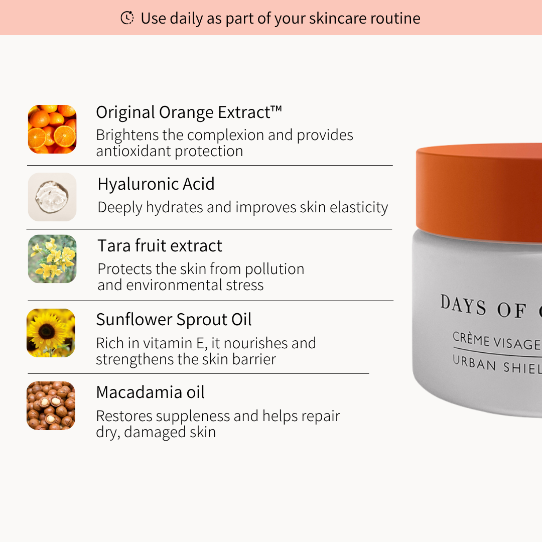 Crème visage bouclier urbain